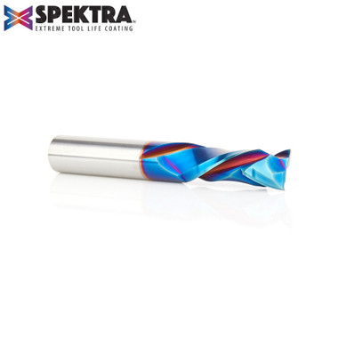 Amana Tool 46193-K CNC SC Spektra Extreme Tool Life Coated Compression Spiral 1/2 D x 1-3/8 CH x 1/2 SHK x 3-1/2 Inch Long Router Bit