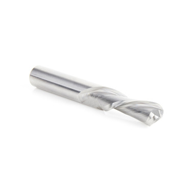 Amana Tool 46478 Solid Carbide Double Flute Down-Cut Ball Nose Spiral 3/16 R x 3/8 D x 1-1/4 CH x 3/8 SHK x 3 Inch Long Router Bit