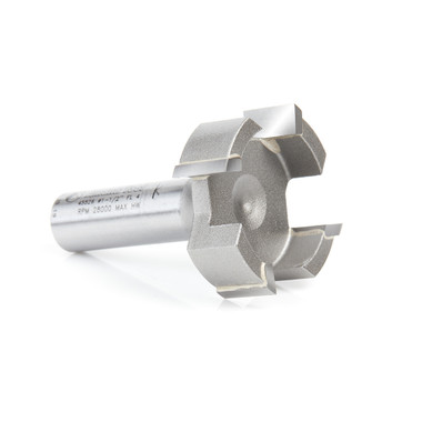 Amana Tool 45526 Carbide Tipped 1-1/2 Dia x 1/2 CH x 1/2 Shk x 2-1/4 Long Spoilboard Surfacing & Flattening 4-Flute Router Bit