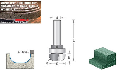 Cove/Backsplash Router Bits w/ Ultra-Glide™ Bearing