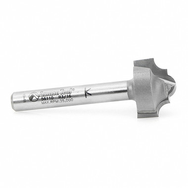 Amana Tool 56110 Carbide Tipped Plunging Classical 9/64 R x 3/4 D x 1/2 CH x 1/4 Inch SHK Router Bit
