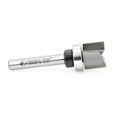 Amana Tool 45469 Carbide Tipped Straight Plunge .615 D x 1/2 CH x 1/4 Inch SHK w/ Upper Ball Bearing Router Bit