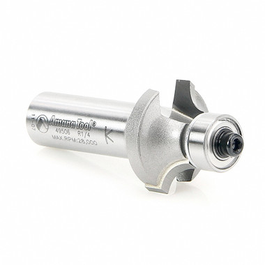 Amana Tool 49506 Carbide Tipped Corner Rounding 1/4 R x 1 Inch D x 1/2 CH x 1/2 SHK w/ Lower Ball Bearing Router Bit