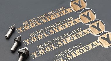 CNC V-Groove, Miter Fold & Signmaking Router Bits with Solid Carbide Insert Knives