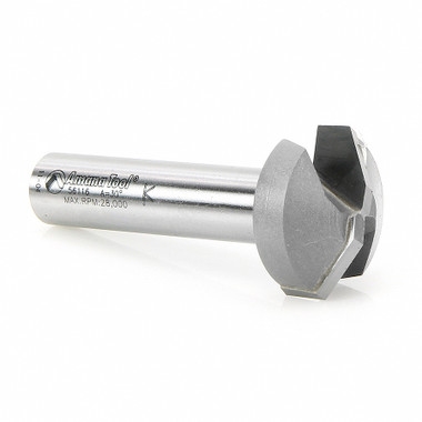 Amana Tool 56116 Carbide Tiped Plunging Raised Panel Style A 30 deg Angle x 1-1/8 D x 1/2 CH x 1/2 Inch SHK Router Bit