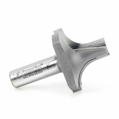 Amana Tool 49708 Carbide Tipped Plunging Round Over 5/8 R x 1-3/4 D x 1-1/4 CH x 1/2 Inch SHK Router Bit