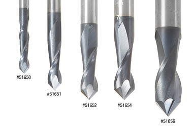 Hochleistungs-CNC-Vollhartmetall-90-Grad-V-Spiralbohrer / Router-Bits / Schaftfräser mit AlTiN-Beschichtung für Stahl & Edelstahl