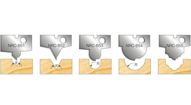 Mèche de toupie à profil multiface CNC