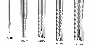 Vollhartmetall CNC Spirale O-Nut, Kunststoff schneiden Up-Cut Router Bits