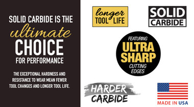 SC Burrs - Radius Cylinder Shape Double Cut Carbide Burr Bits