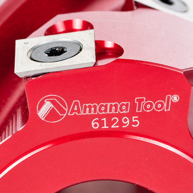 Amana Tool 61295 Fresa de metal duro para juntas en espiral 3-3/16 (80,96mm) D x 4-3/4 CH x 18 dientes x 1-1/4 Bore Shaper Cutter