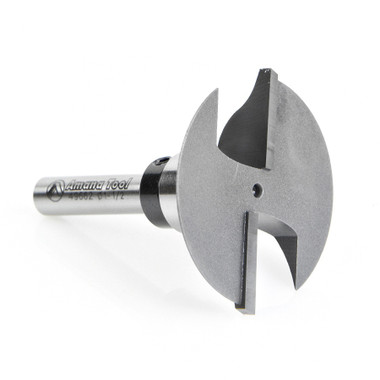 Amana Tool 49662 Hartmetall bestückt Ogee Rail 1-1/2 D x 3/8 CH x 11/32 R x 1/4 Zoll SHK Router Bit