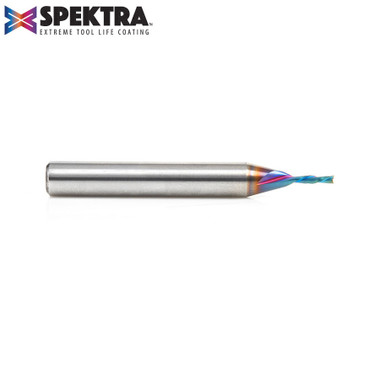 Amana Tool 46448-K SC Spektra Extreme Tool Life Coated Spiral Plunge 1/16 Dia x 1/4 CH x 1/4 SHK 2 Inch Long Down-Cut Router Bit