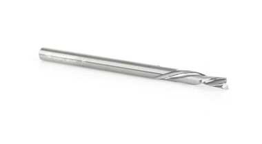 Fresas de corte descendente de metal duro CNC de doble filo O en espiral, para corte de plástico