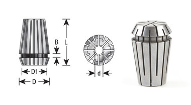 Pinces de serrage à ressort CNC de haute précision pour porte-outils ER20