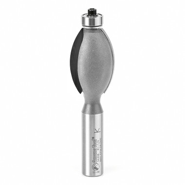 Amana Tool 54308 Hartmetall bestückt Rand Riffelung 1-1/4 R x 1 Zoll D x 1-1/2 CH x 1/2 SHK Router Bit