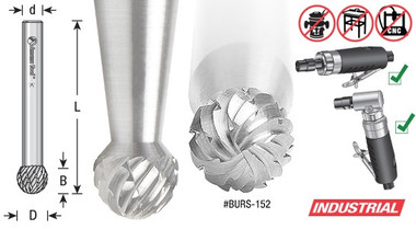 Benefits of the Double Cut (DC) flute include rapid removal of a broad range of materials combined with excellent operator control.