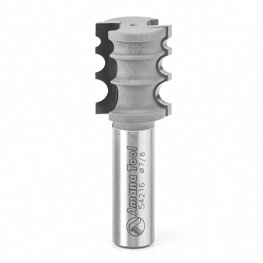 Amana Tool 54216 Carbide Tipped Variable Beading 9/64 x 7/64 x 1/16 R x 7/8 D x 1-1/16 CH x 1/2 Inch SHK Router Bit