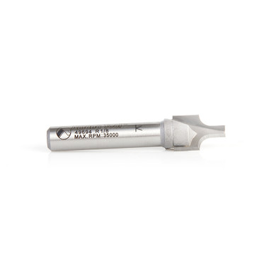 Amana Tool 49694 Carbide Tipped Plunging Round Over 1/8 R x 3/8 D x 1/2 CH x 1/4 Inch SHK Router Bit