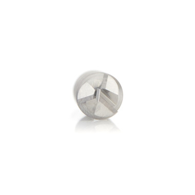 Amana Tool 51823 Fresa CNC de metal duro para corte de aluminio y acrílico de 55 grados con hélice de 6 mm de diámetro x 35 mm de altura de corte x 6 mm de mango en pulgadas x 3 hélices