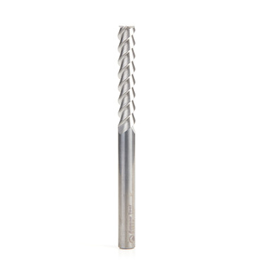 Amana Tool 51824 CNC-Vollhartmetall Aluminium und Acryl schneiden 55 Grad Helix Schaftfräser 8mm Durchmesser x 45mm Schneidhöhe x 8mm Zoll Schaft x 3 Flute