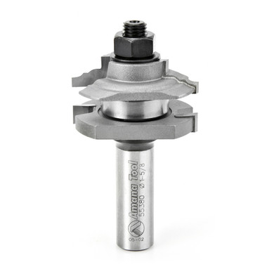 Amana Tool 55380 Carbide Tipped Classical Reversible Stile and Rail Assembly 1-5/8 D x 11/16 CH x 1/2 Inch SHK Router Bit