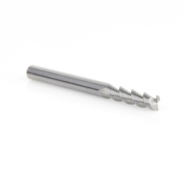 Amana Tool 51830 CNC Carbure Solide Coupe Aluminium et Acrylique 55 Deg Helix End Mill 1/8 Dia x 1/2 Cut Height x 1/8 Inch Shank