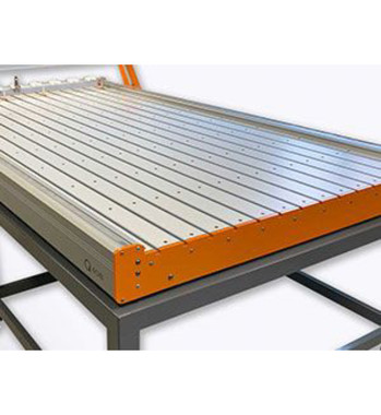 Shown with Optional Standard MDF/Aluminum T-Track Table
