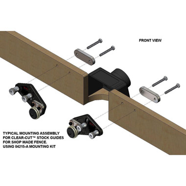 JessEm Shop Made Fence Mounting Kit For Clear-Cut Stock Guides