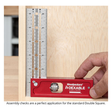 Woodpeckers I-SDK-I in-DEXABLE Square Deluxe Kit - Protractor, Center Finder, Combination, Double Square Heads, 18, 12 and 6 Inch Blades with 4 Rack-It's