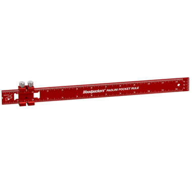 Woodpeckers PPRSS-6150-19 Paolini Pocket Rule - 6 Inch/150mm Stainless Steel