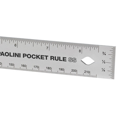 Woodpeckers PPRSS-6-19 Paolini Pocket Rule - 6 Inch Stainless Steel