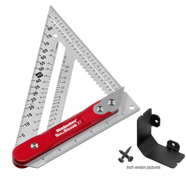 Woodpeckers SKSQ-AI-XT-22 SkillSquare XT - Aluminum Handle - Inch - Extended Scale - with Rack-It