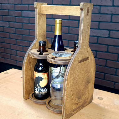 Wine Caddy CNC Plans, Downloadable and Customizable