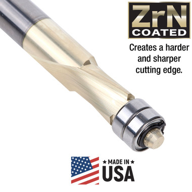51432-Z Solid Carbide InVectra Aluminum Laminate Trim ZrN Coated 1/2 Dia x 5/8 x 1/2 Inch Shank toolstoday