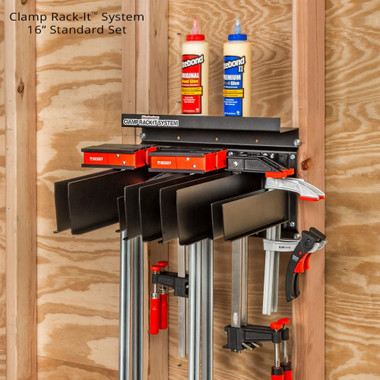 Woodpeckers CRIS-16 Clamp Rack-It System - 16 Inch Base plus 3 Large Arm Sets plus 2 Small Arm Sets