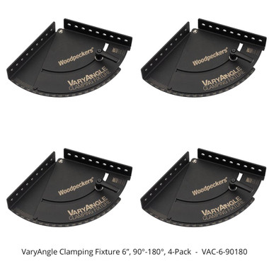 Woodpeckers VAC-3-2245 VaryAngle Clamping Fixture - 3 Inch - 22.5-45 degree (4 Pack)