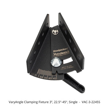 Woodpeckers VAC-3-2245 VaryAngle Clamping Fixture - 3 Inch - 22.5-45 degree (4 Pack)