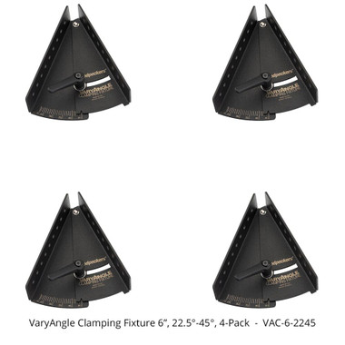 Woodpeckers VAC-3-2245 VaryAngle Clamping Fixture - 3 Inch - 22.5-45 degree (4 Pack)