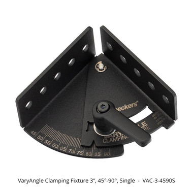 Woodpeckers VAC-3-2245 VaryAngle Clamping Fixture - 3 Inch - 22.5-45 degree (4 Pack)