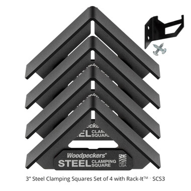 Woodpeckers SCS3 Steel Clamping Square - 3 Inch (4 Pack)