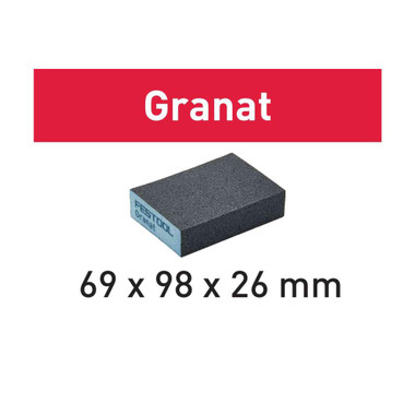 Festool 201080 Abrasive sponge 69x98x26 36 GR/6 Granat