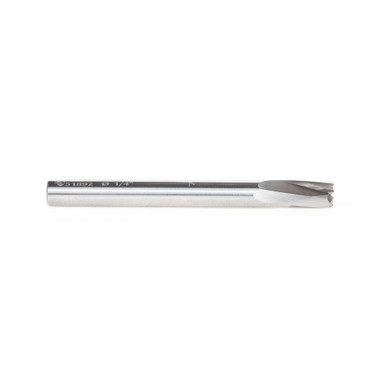 Amana Tool 51892 SC Slow Spiral ‘O’ Flute, Acrylic Cutting 1/4 D x 3/8 Inch CH x 1/4 SHK x 2-1/2 Inch Long Up-Cut Router Bit