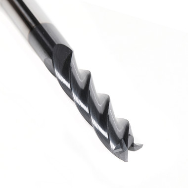 Amana Tool 51606 SC Spiral for Steel, Stainless Steel & Non Ferrous Metal with AlTiN Coating 4-Flute x 1/4 D x 1-1/8 CH x 1/4 SHK x 3 Inch Long Up-Cut Router Bit / 45 Deg Corner Chamfer End Mill