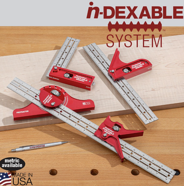 Woodpeckers CSQ-STM-20 IN-DEXABLE COMBO SQUARE - STANDARD - METRIC - 300 MM BLADE