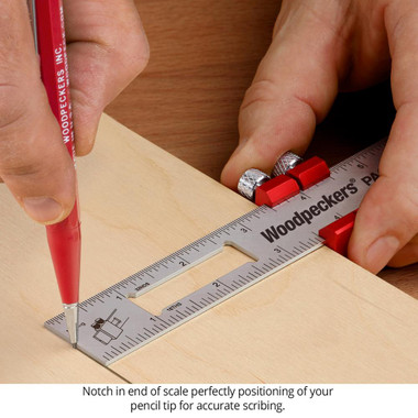 Woodpeckers PPRSS-12-19 Paolini Pocket Rule - 12 Inch Stainless Steel