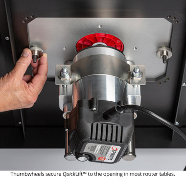 Woodpeckers QL420-HDS-23 Quicklift 420 HDS - Steel Plate - Fits 4.2 Inch router motors