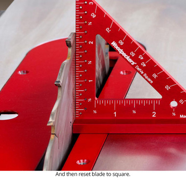 Woodpeckers DELVESQAL6 DelVe Square - 6 Inch - Aluminum + Rack-It