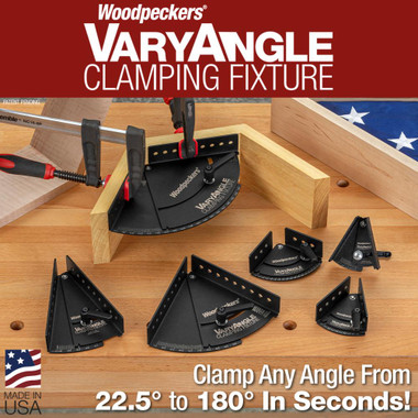 Woodpeckers VAC-6-90180S VaryAngle Clamping Fixture - 6 Inch - 90-180 degree - Single