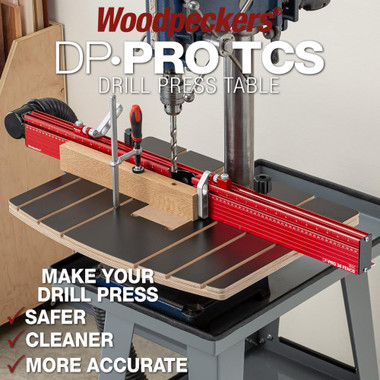 Woodpeckers DPPROT-EA DP-PRO TCS Drill Press Table Extension Wings - Pair - REQUIRES DRAWER BASE